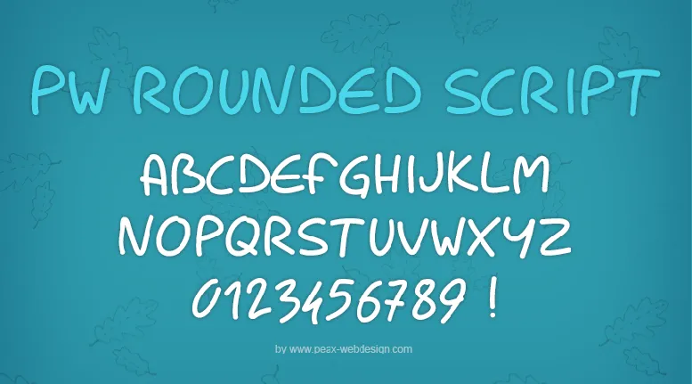 PWRoundedScript font