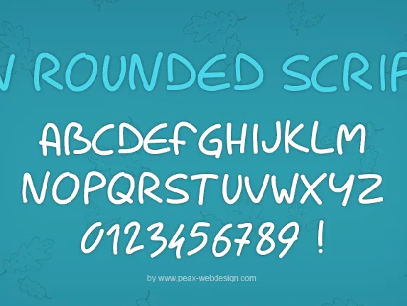 PWRoundedScript font