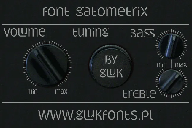 Gatometrix font