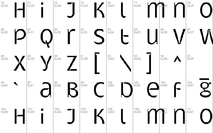 Gatometrix font