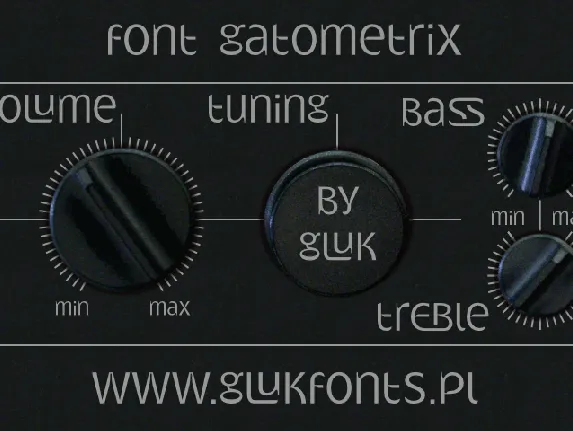 Gatometrix font