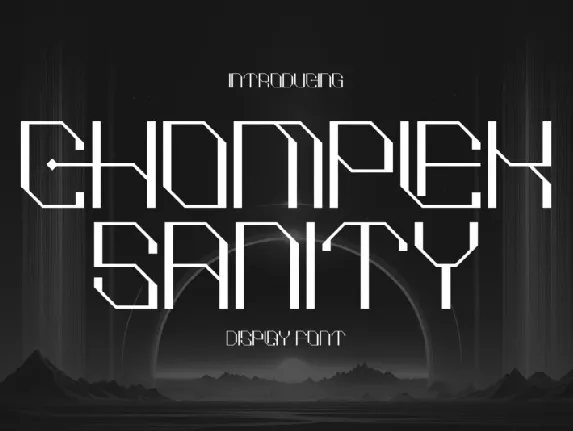 Chomplek Sanity font