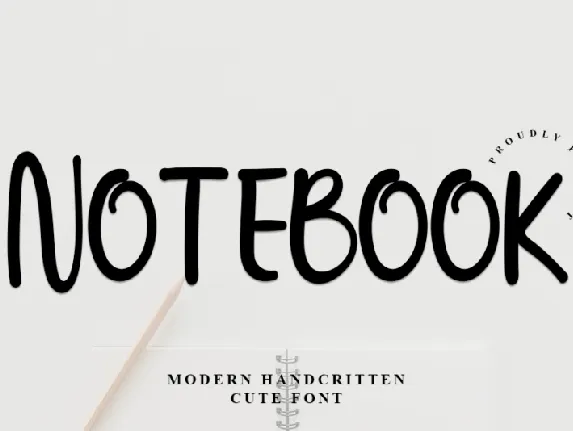 Notebook font