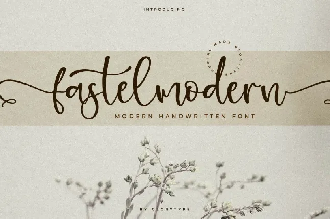 Fastelmodern font