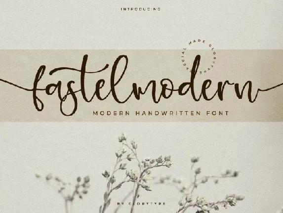 Fastelmodern font