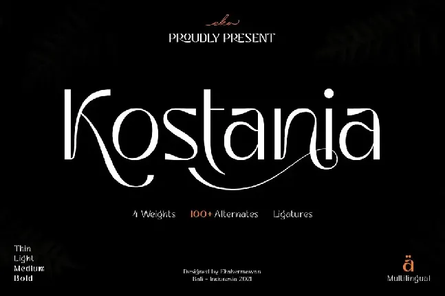 Kostania font