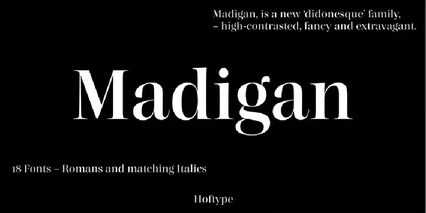 Madigan Family font