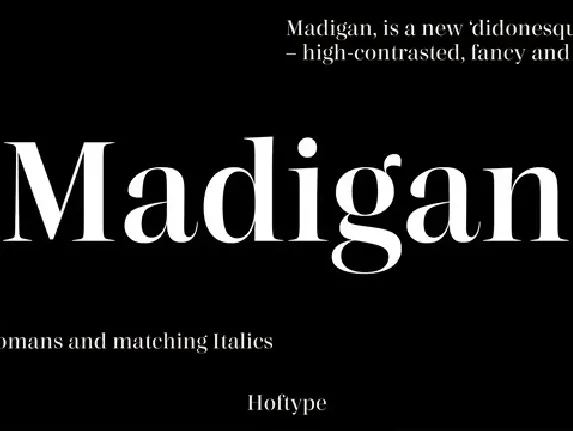 Madigan Family font