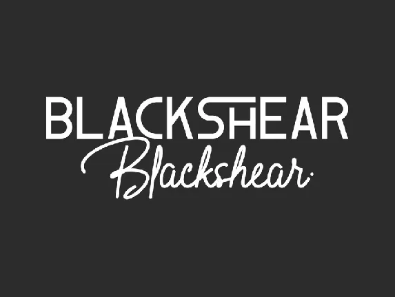 Blackshear font