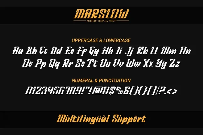 Marslow font