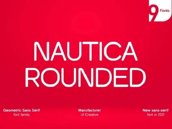 Nautica Rounded Family font