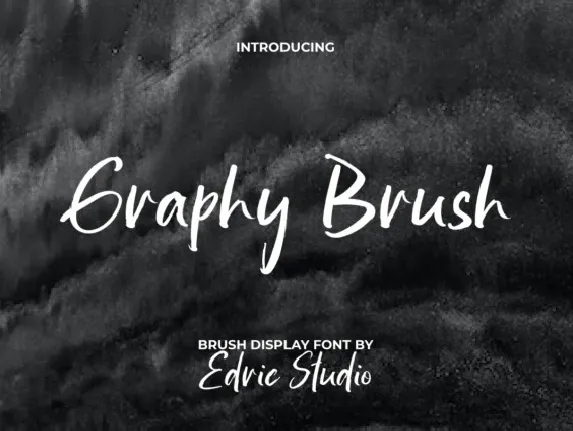 Graphy Brush font