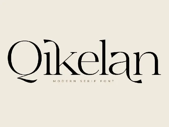 Qikelan DEMO VERSION font