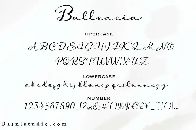 Ballencia font