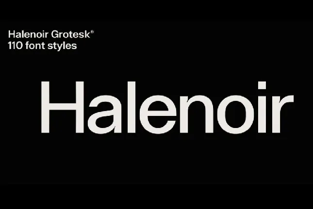 Halenoir Family font