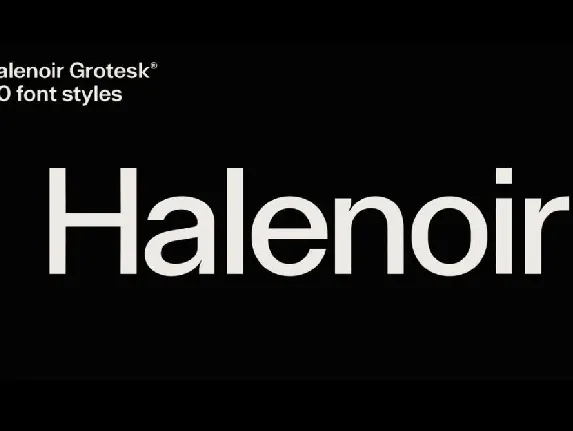 Halenoir Family font