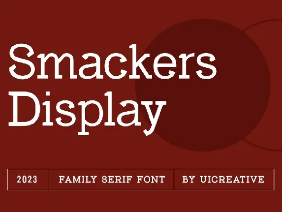 Smackers Display font