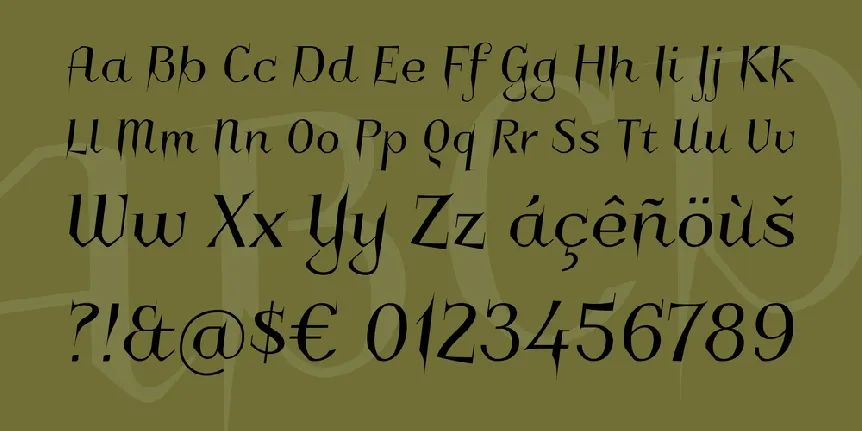 Charakterny font