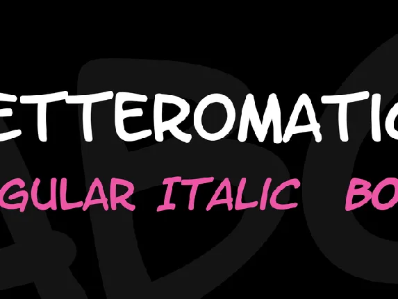 LetterOMatic! font