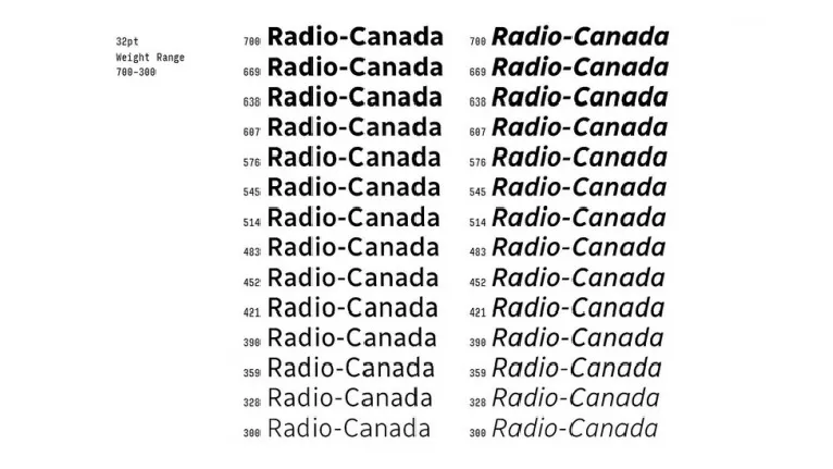 Radio Canada Family font