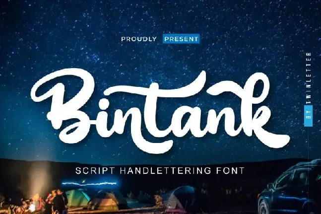 Bintank Script font