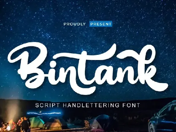 Bintank Script font