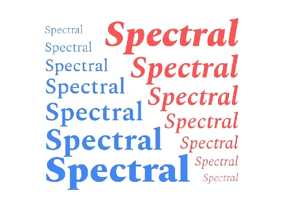 Spectral Family font