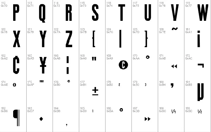 BOXING font