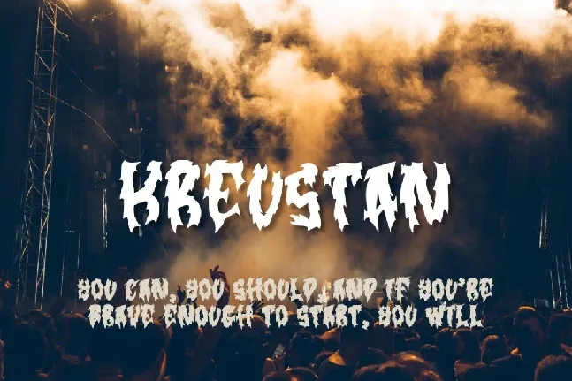 Kreustan font