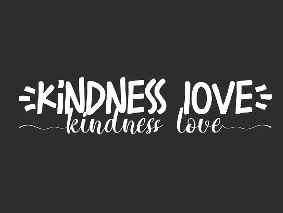 Kindness Love Demo font