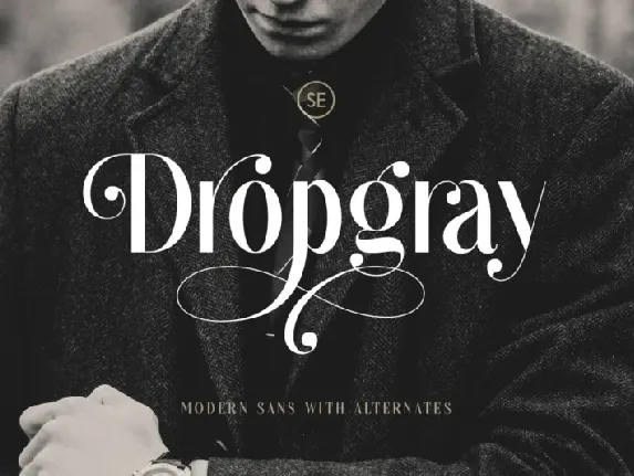 Dropgray font