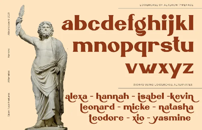 ALTERON font