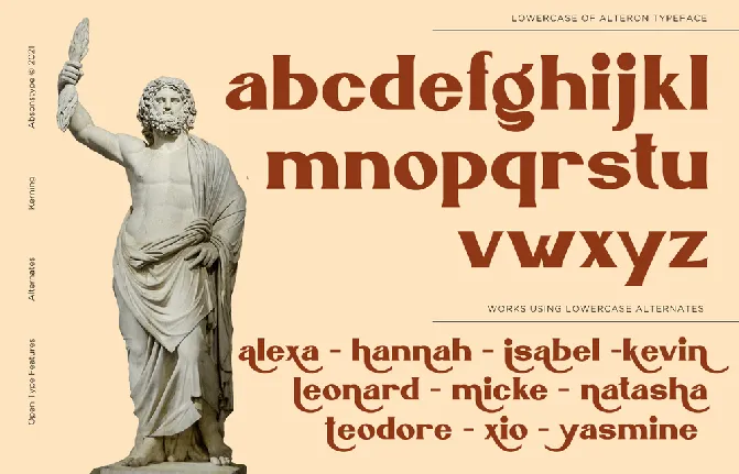 ALTERON font