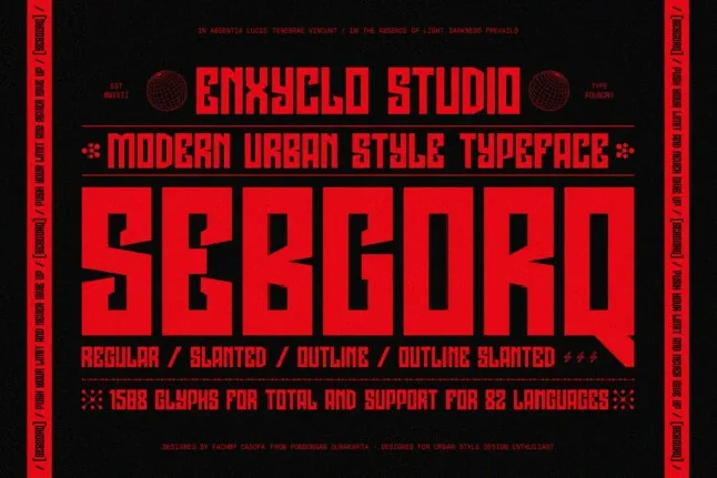 NCL Sebgorq font