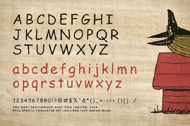 Comic Papyrus font