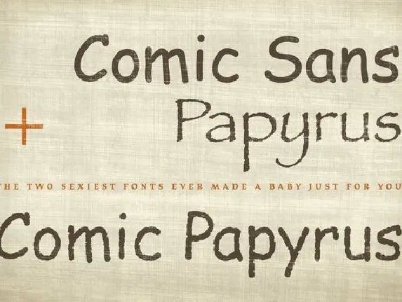 Comic Papyrus font