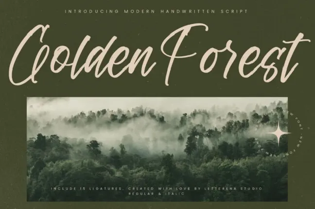 Golden Forest font