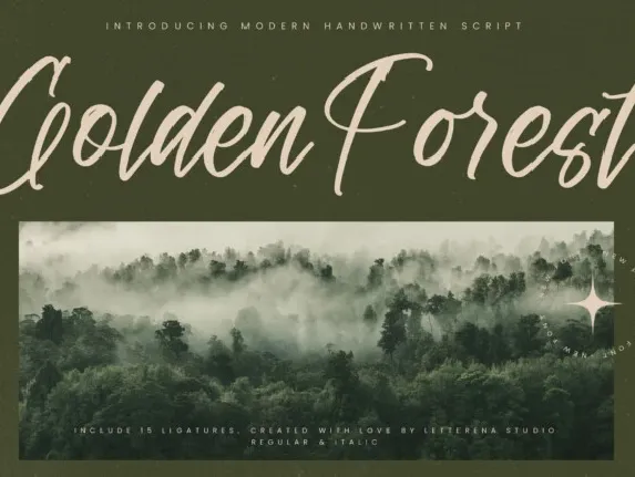 Golden Forest font