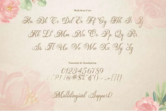 Madelican font