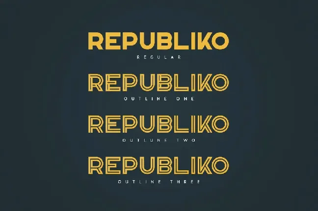 Republiko font