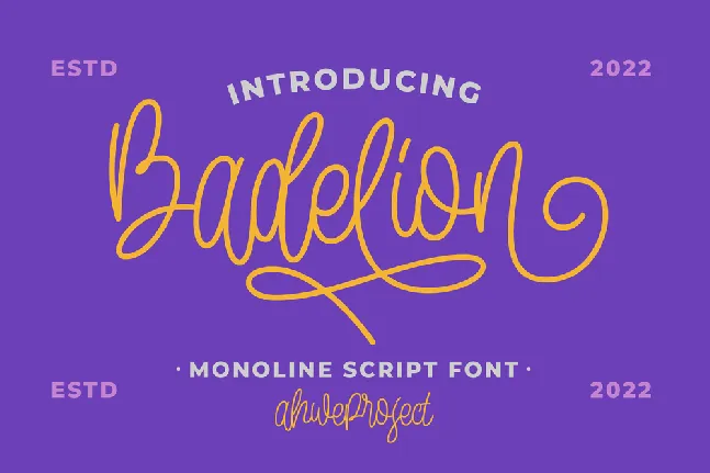 Badelion font