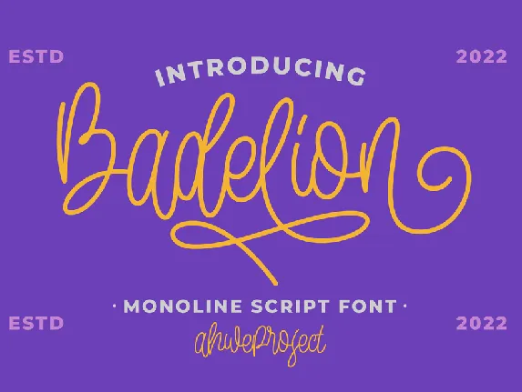 Badelion font