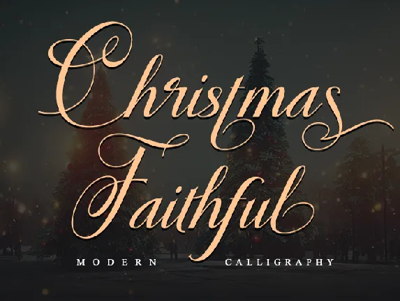 Christmas Faithful-Personal use font