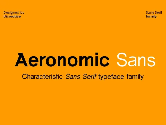 Aeronomic Sans font