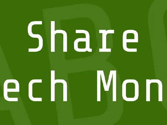 Share Tech Mono font