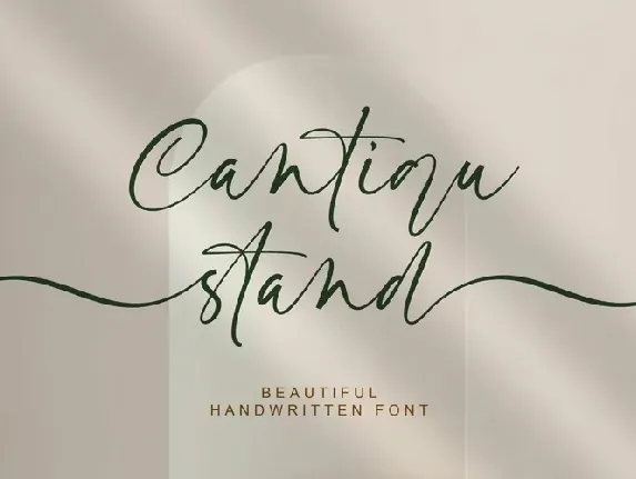 Cantiqu stand font