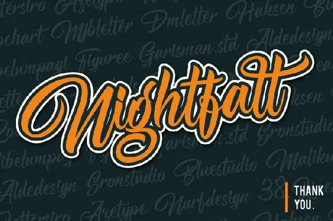 Nightfall Script font