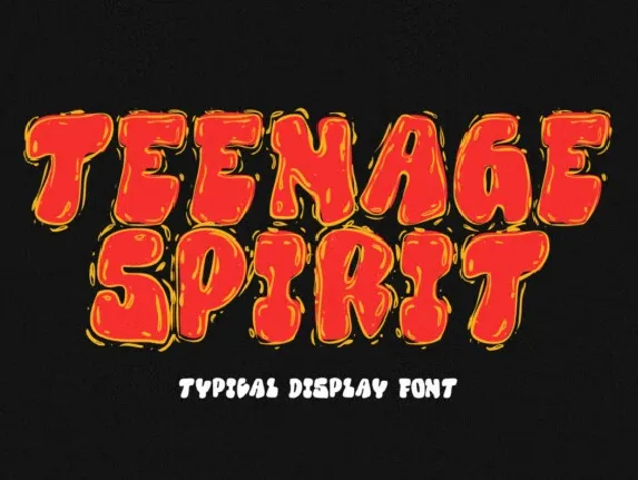 Teenage Spirit Display font