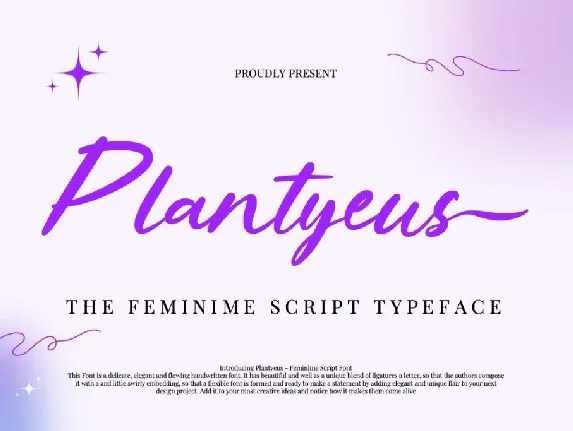 Plantyeus font