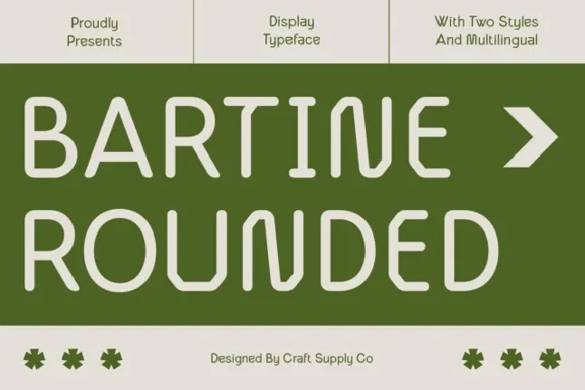 Bartine Rounded font